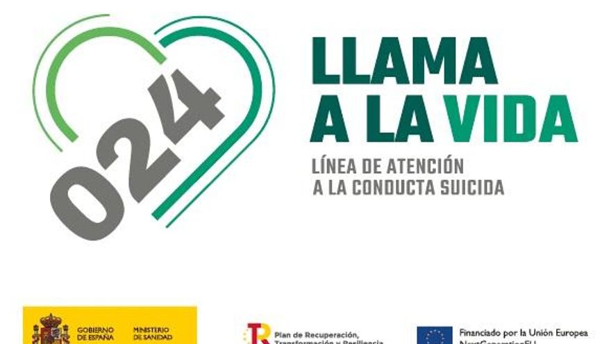 Cartel del teléfono de prevención del suicidio