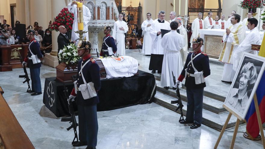 Colombia despide con honores a la ex primera dama Nydia Quintero, abuela de Uribe Turbay