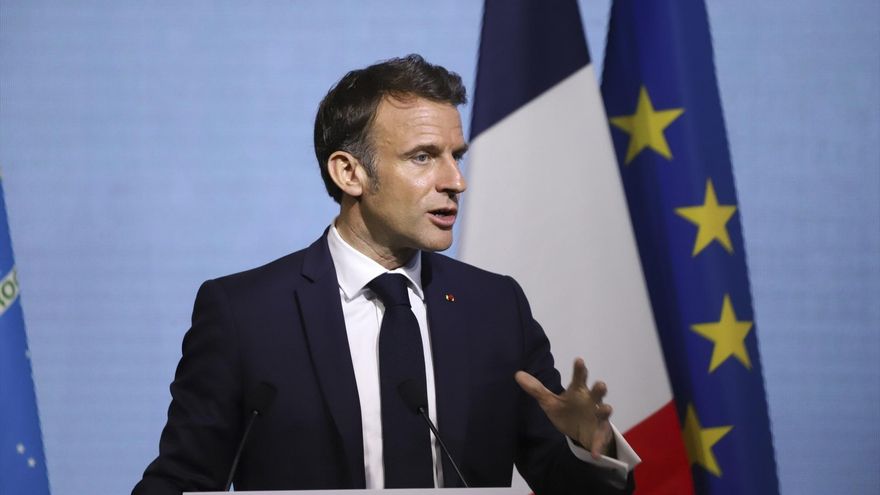 Emmanuel Macron durante el Foro Económico Francia-Brasil en Sao Paulo el 27 de marzo de 2024.