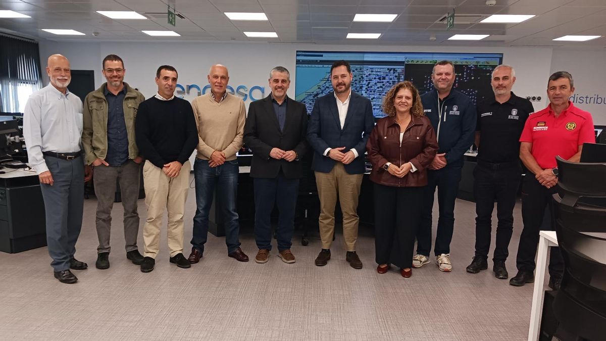 El concejal de Seguridad de Las Palmas de Gran Canaria conoce el centro de control de Endesa