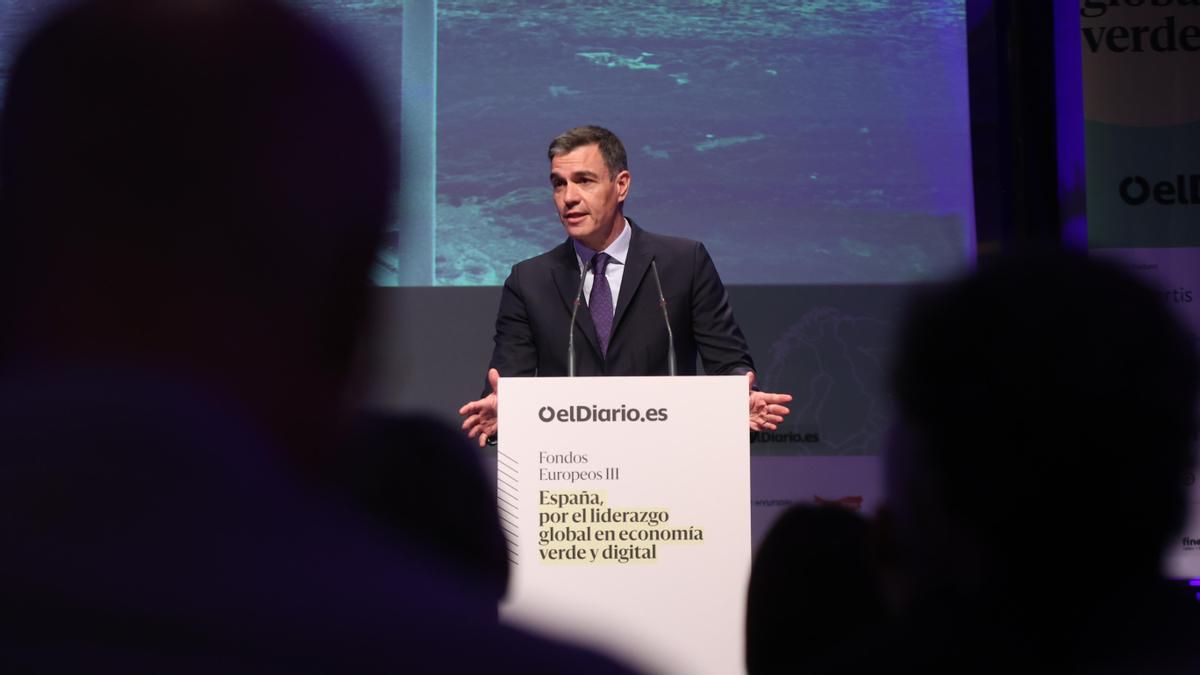 Pedro Sánchez interviene en el III foro 'Fondos Europeos' de elDiario.es