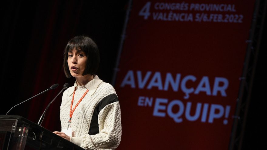 La ministra de Ciencia e Innovación, Diana Morant, durante el 4º Congreso del PSPV de la provincia de Valencia