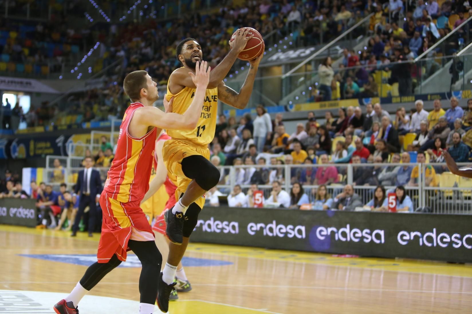 Imágenes del encuentro entre el Herbalife Gran Canaria y el UCAM Murcia en el Gran Canaria Arena. (Alejandro Ramos).