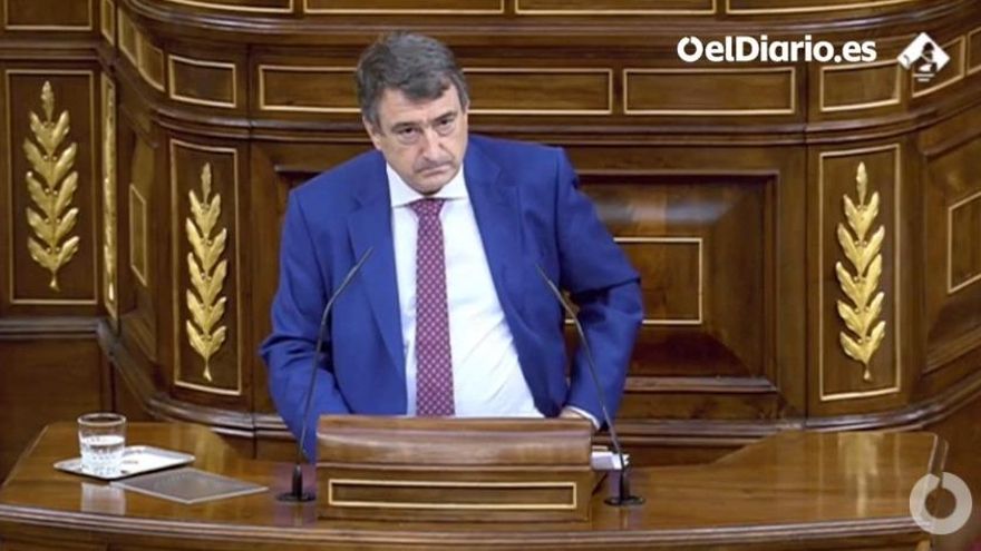 Aitor Esteban, en el Congreso