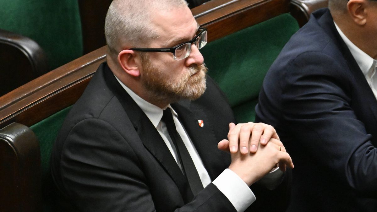 El eurodiputado polaco de extrema derecha Grzegorz Braun.