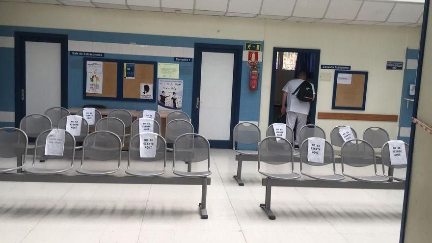 Centro de salud en Gran Canaria, durante la época de confinamiento.