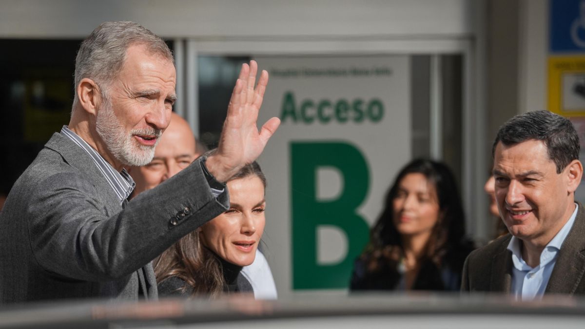 Llegada de los Reyes Felipe y Letizia al Hospital Reina Sofía