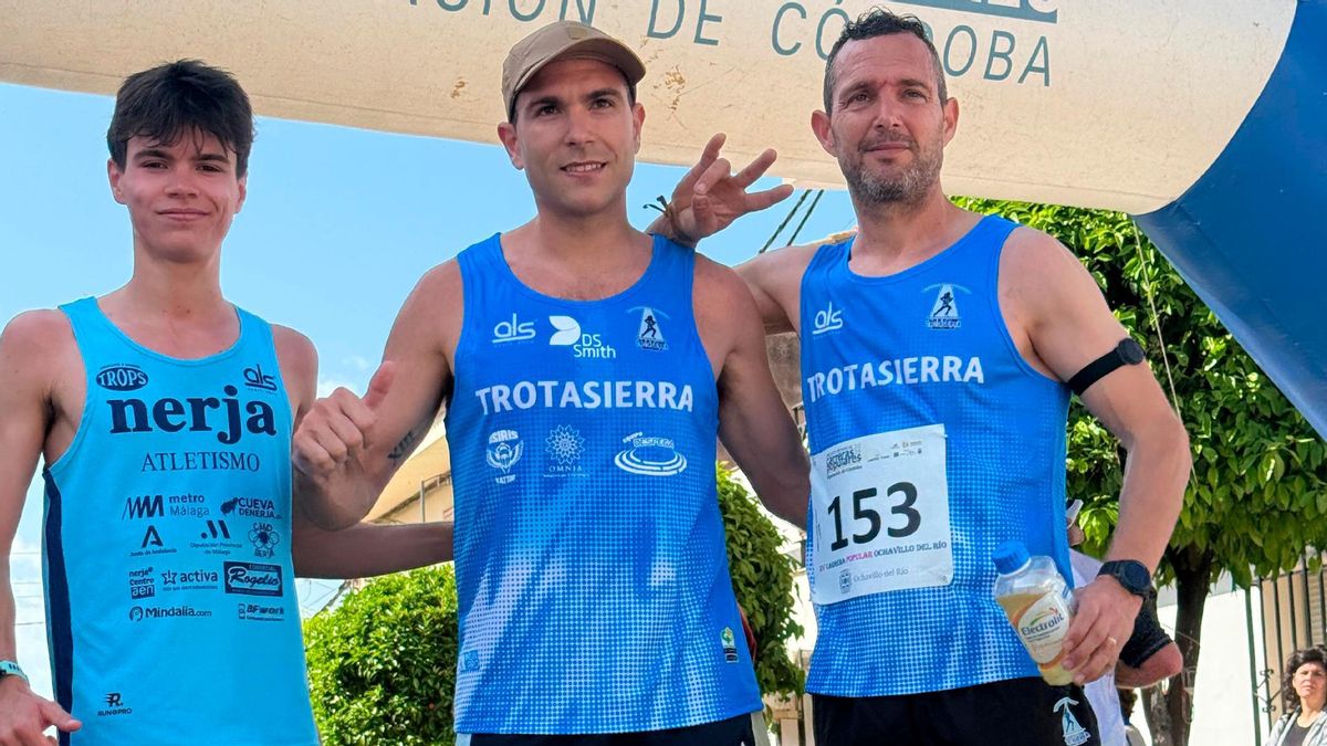 Podio masculino en Ochavillo del Río