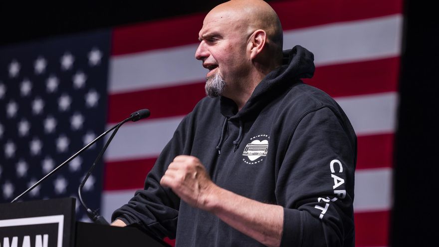 John Fetterman, alcalde de un pueblo industrial, superviviente de un infarto en campaña y ahora senador demócrata