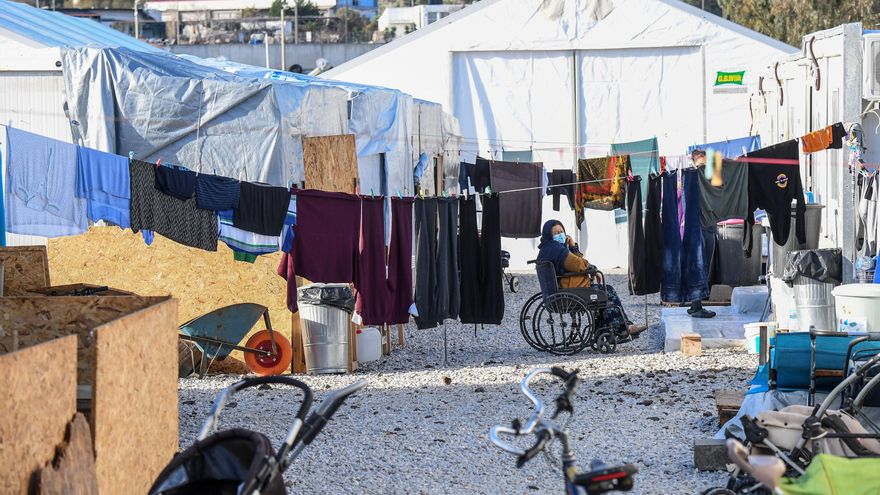 Campo de refugiados de Lesbos (Grecia) en diciembre de 2021. EFE/EPA/ALESSANDRO DI MEO