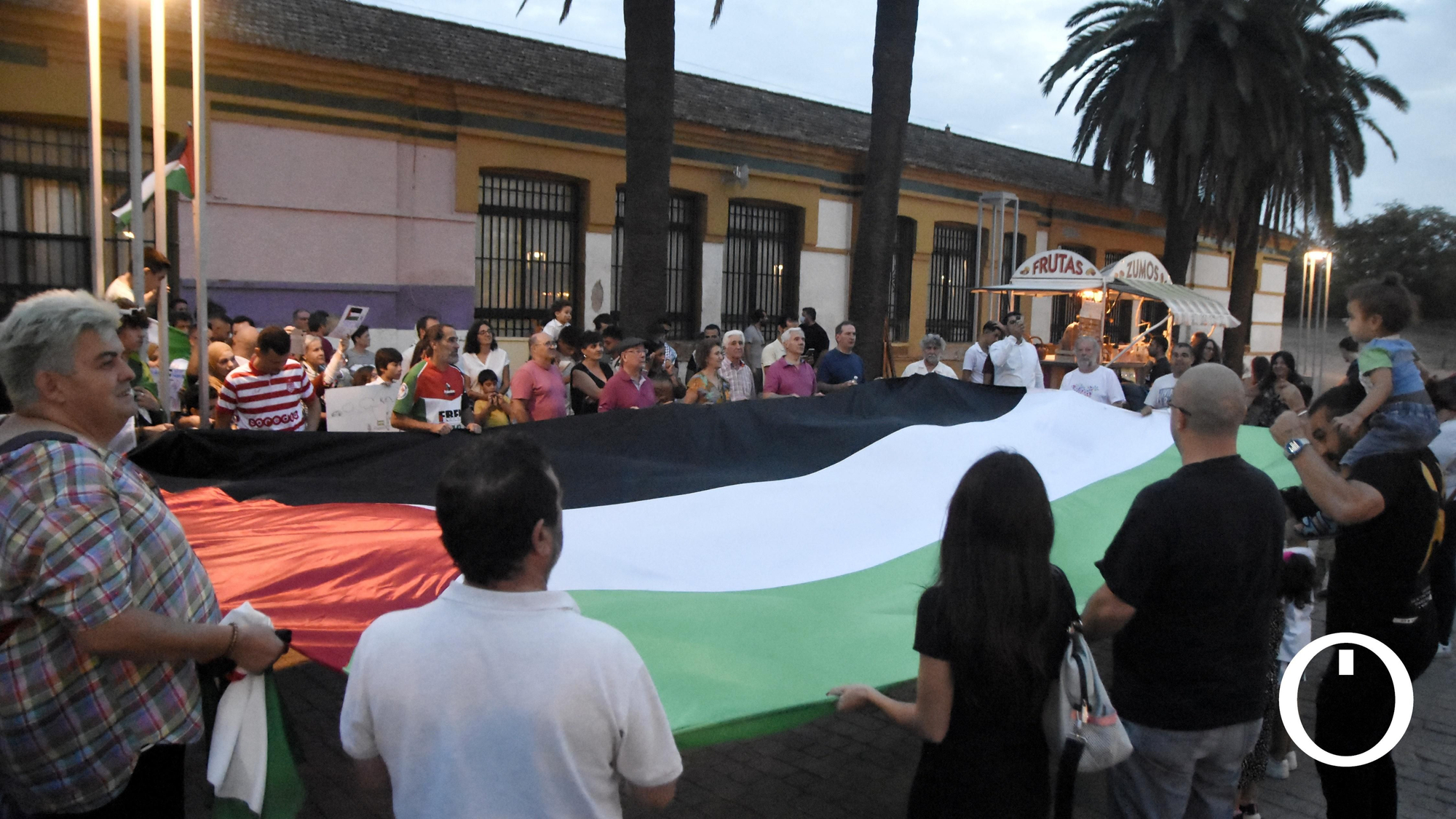 Concentración en solidaridad con el pueblo palestino.