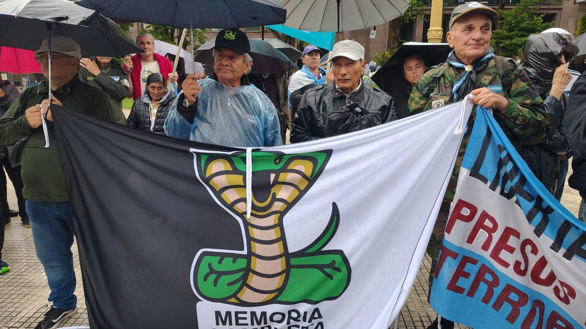 Concurrieron a Plaza de Mayo grupos negacionistas de distintas provincias.