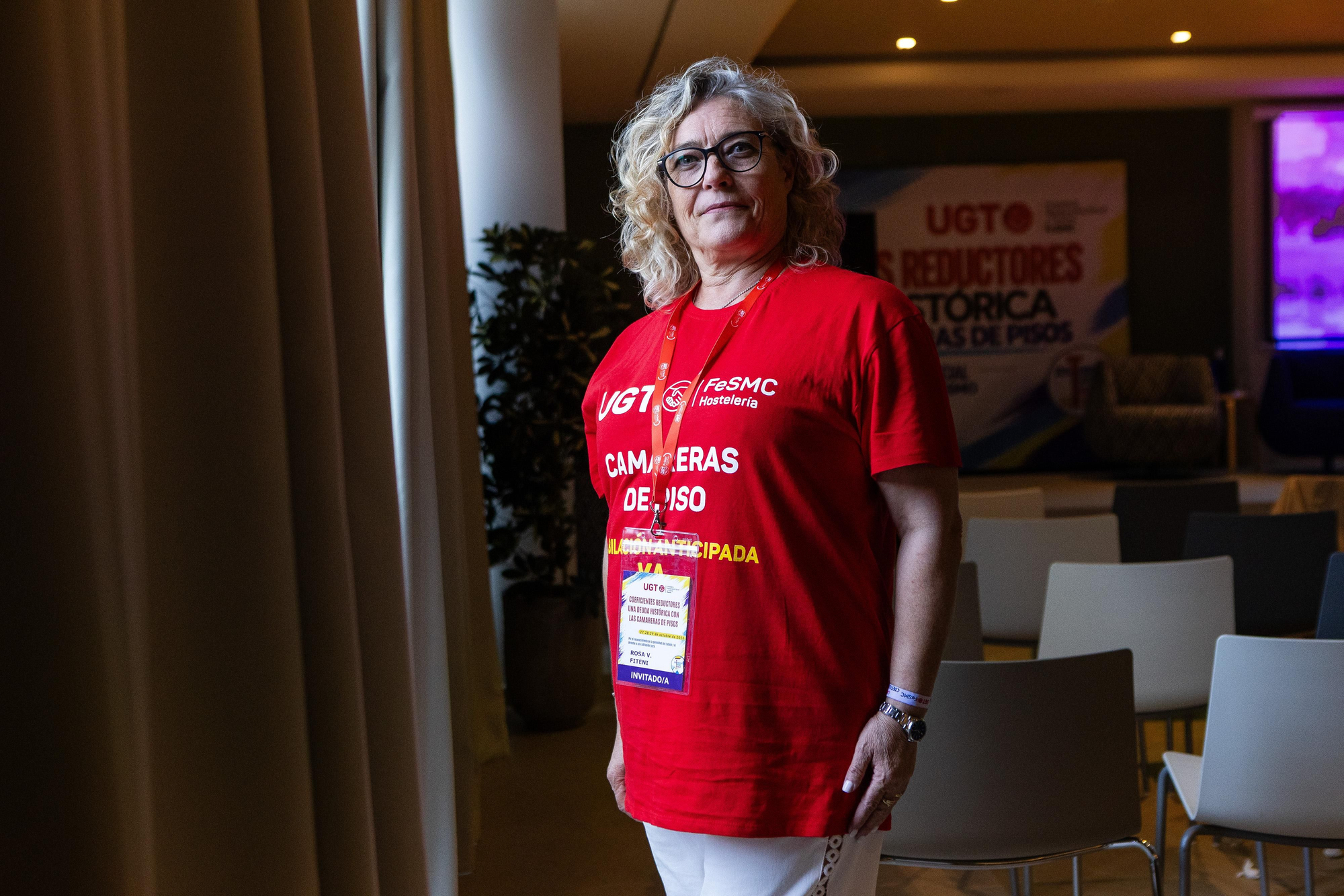Rosa Fiteni, camarera de pisos en Magaluf: "Muchas de nosotras llegamos a la jubilación hechas polvo y con el cuerpo destrozado"