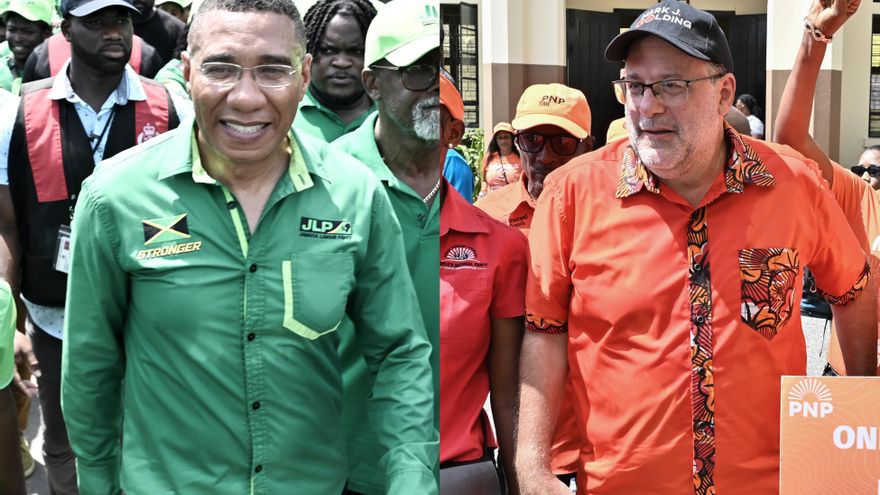 El partido gobernante de Jamaica y el opositor confían en ganar las elecciones generales