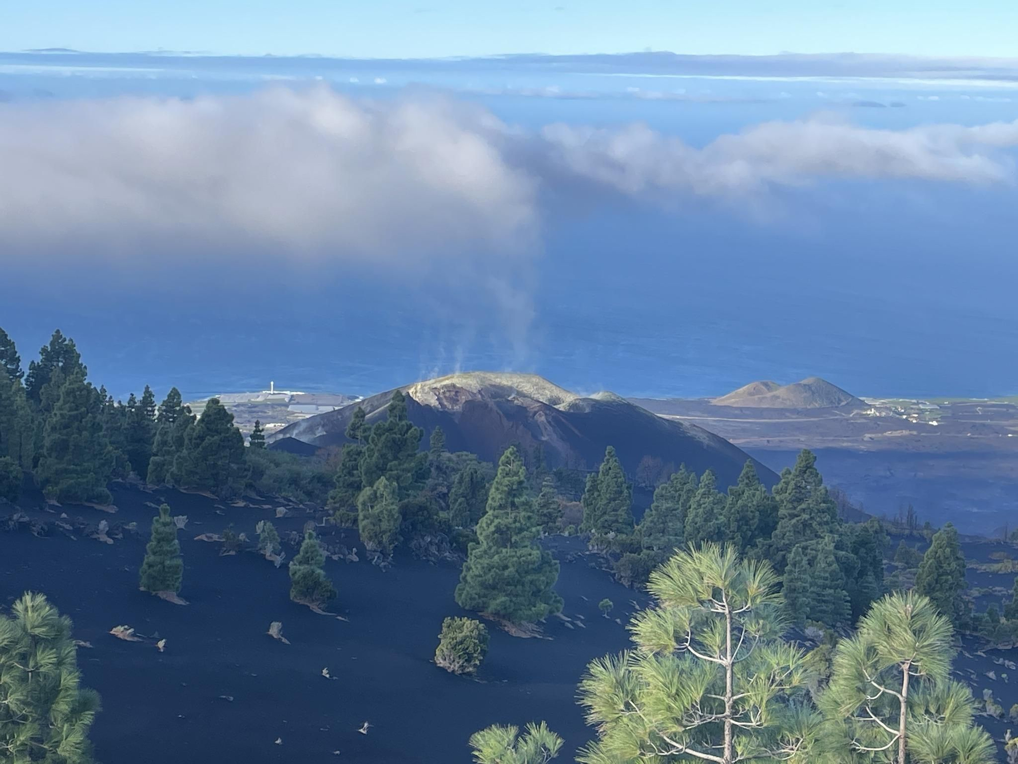 El volcán Tajogaite, cuatro años después de haberse declarado apagado.