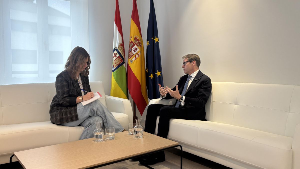 Gonzalo Capellán durante la entrevista de Rioja2