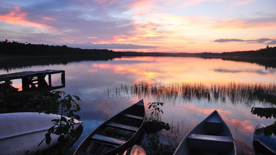 Atardecer en Punta Laguna.