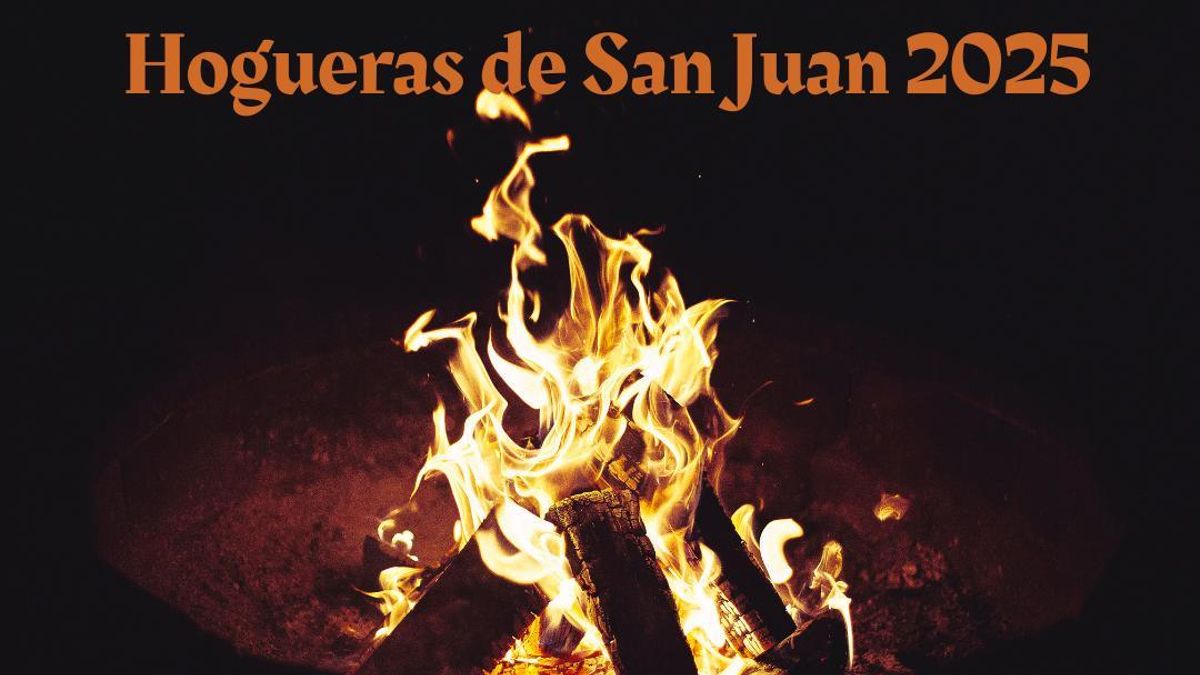 Cartel sobre las hogueras de San Juan en Valsequillo.