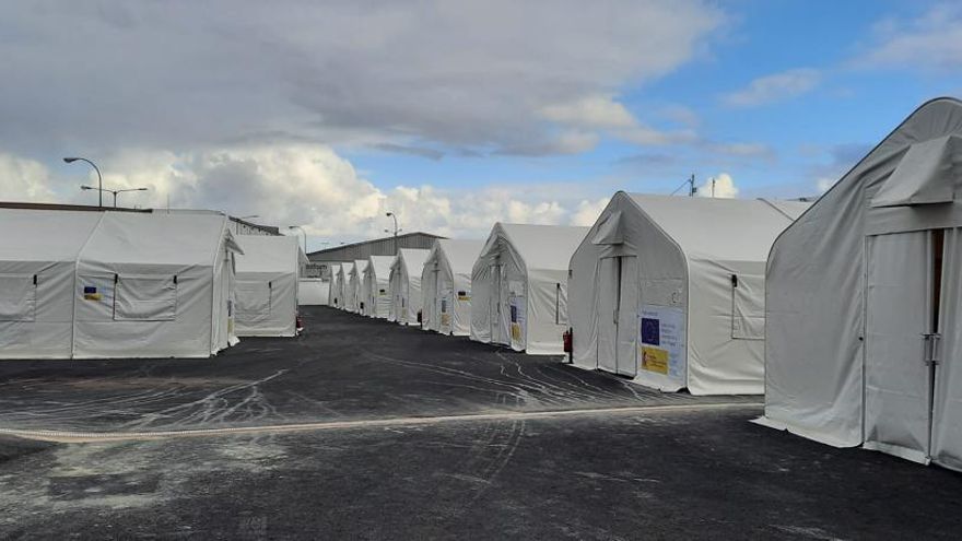 El Gobierno central abre el Canarias 50 con 442 plazas iniciales para albergar migrantes en la capital grancanaria