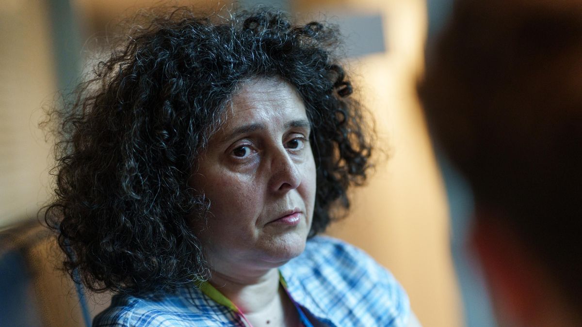 Rédai, directora de Labrisz Lesbian, durante la entrevista con elDiario.es.