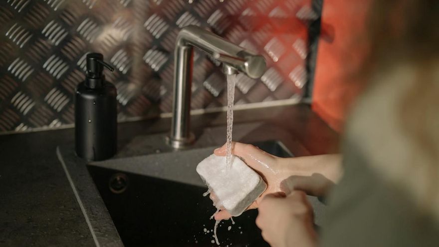 ¿Cada cuánto tiempo debes cambiar los estropajos y trapos de cocina?