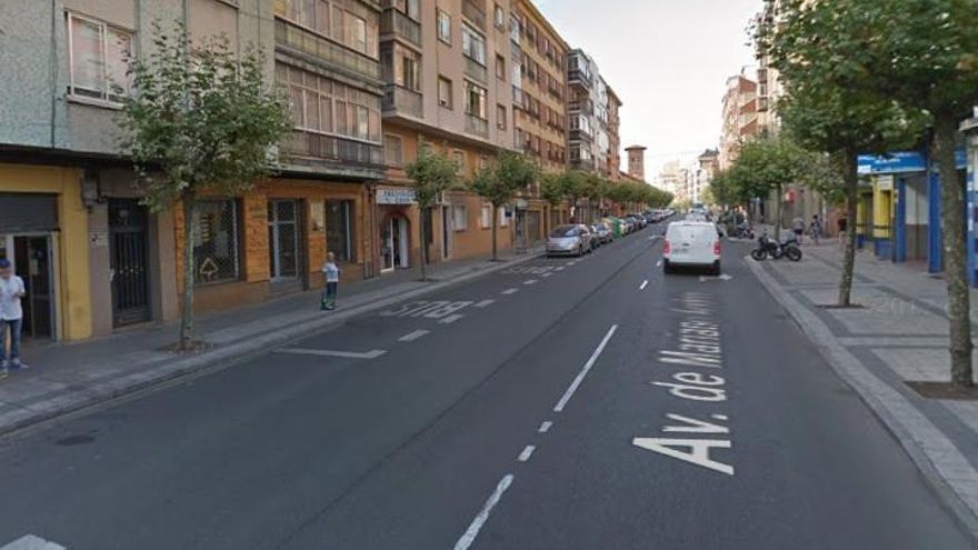 Mariano Andrés, altura 110. Lugar aproximado del accidente. Imagen de Street View.