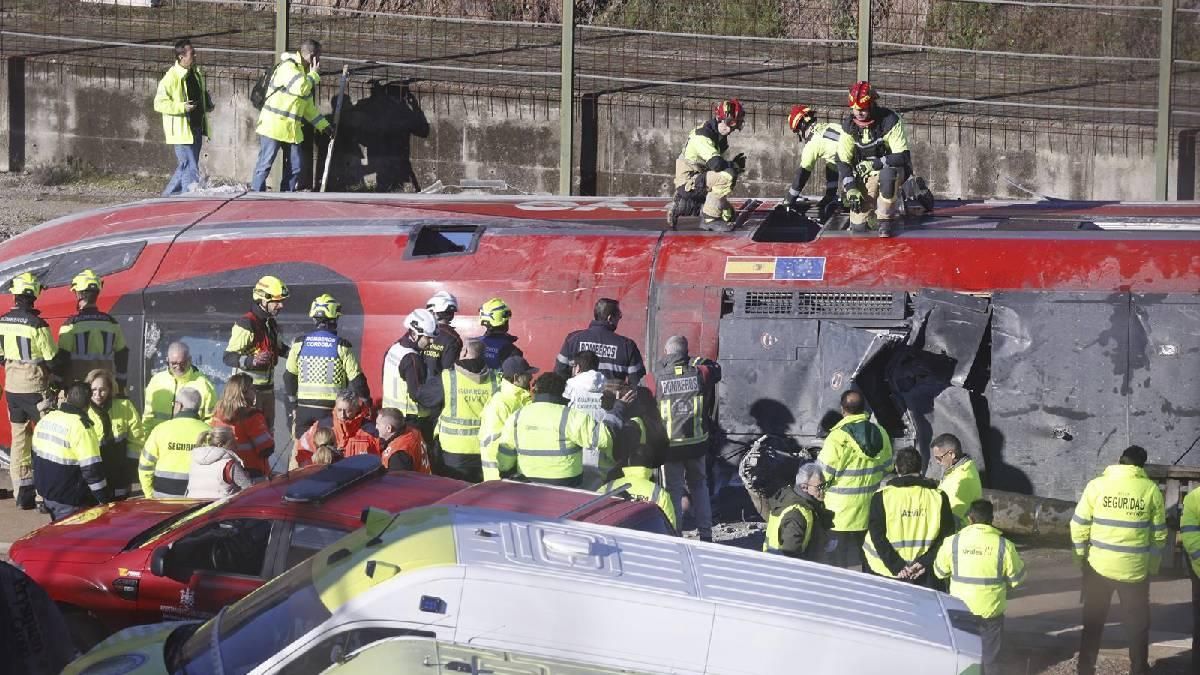 Las imágenes del accidente ferroviario de Adamuz