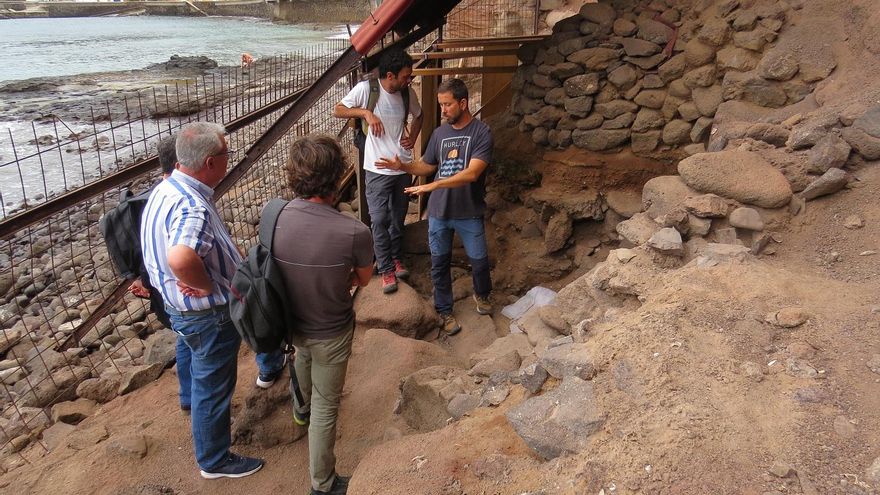Cueva de la Playa Chica de Sardina, en Gáldar