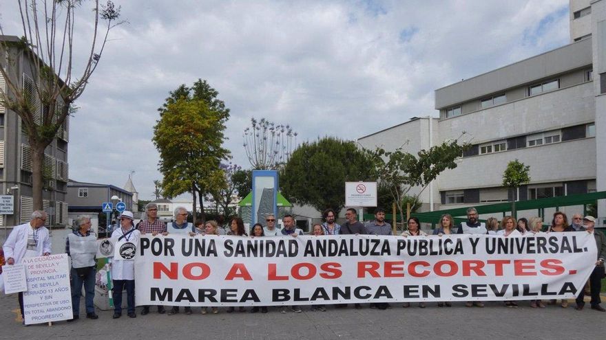 La sanidad andaluza aprovecha el efecto contagio de las protestas de Madrid para redoblar el pulso a Moreno