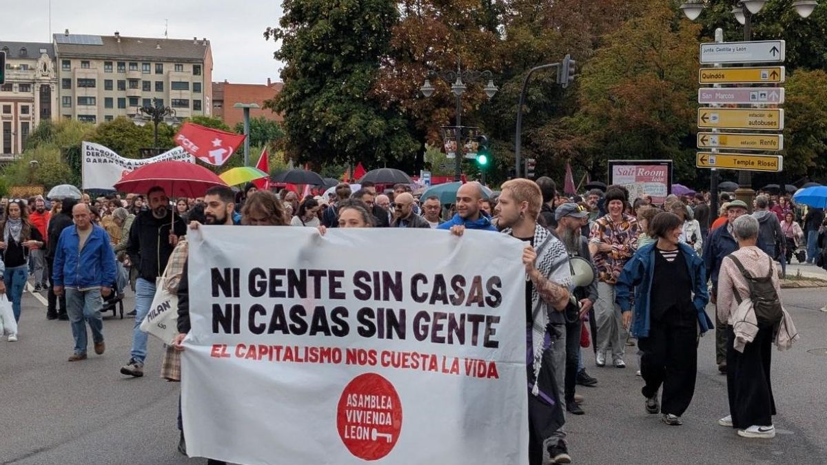 Manifestación por la vivienda en León