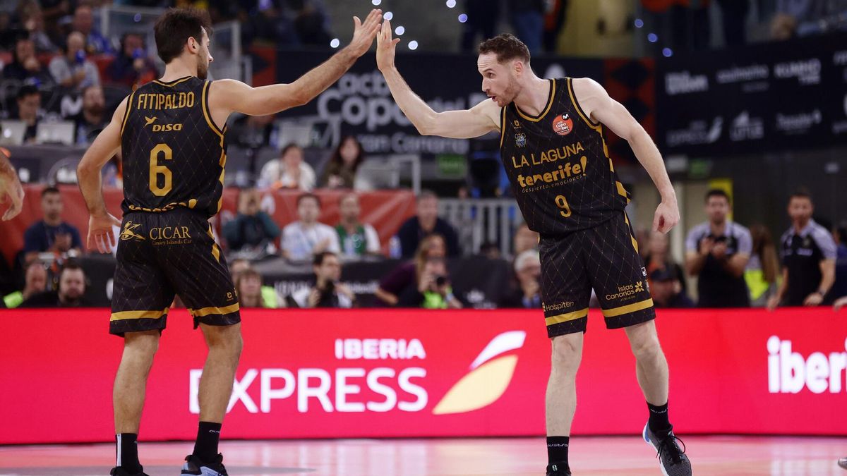 Fitipaldo y Huertas en el partido de cuartos de final