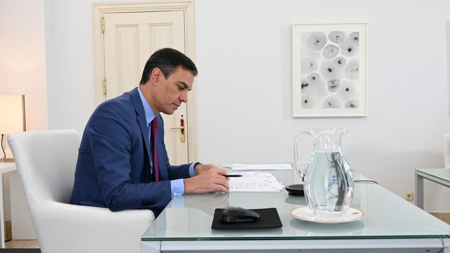 El presidente del Gobierno, Pedro Sánchez