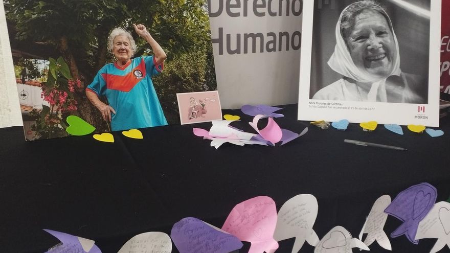 Cientos de personas despidieron a Nora Cortiñas en el espacio de memoria Mansión Seré