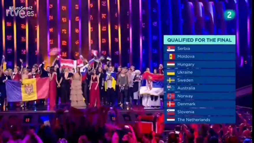 Los 10 escogidos en la segunda semifinal