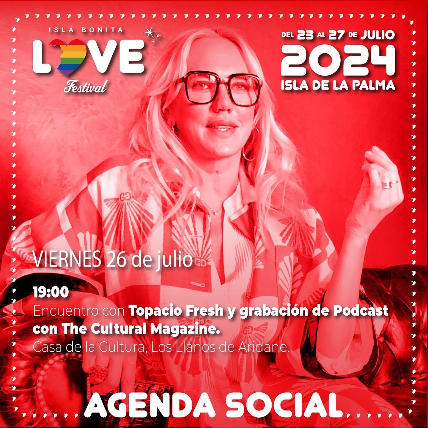 Agenda social del 26 de julio.