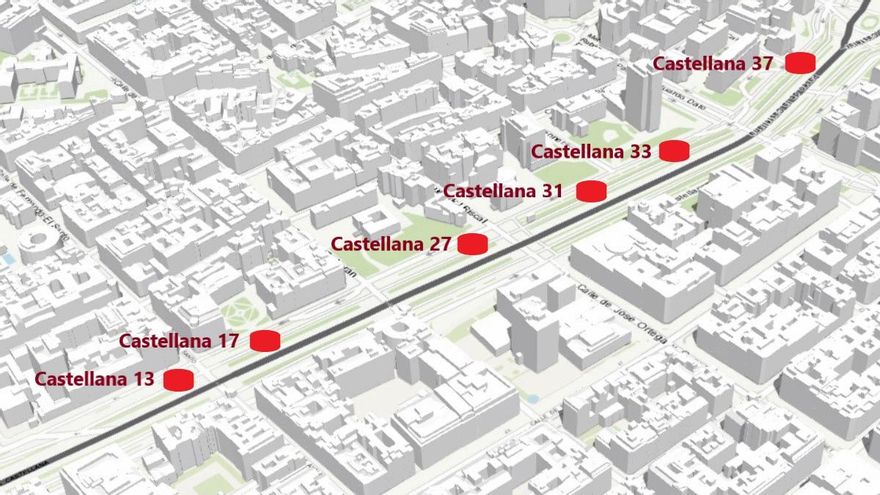 El Ayuntamiento de Madrid planea llenar de quioscos con terraza el paseo de la Castellana