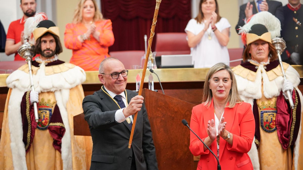 Ramiro González, en su tercera toma de posesión, en 2023
