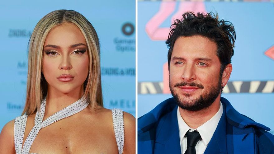 Ana Mena y Manuel Carrasco, en un evento de Los 40