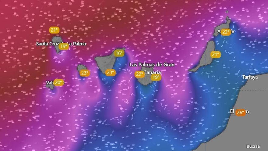 El viento y el mal estado del mar ponen en aviso amarillo a Canarias este viernes