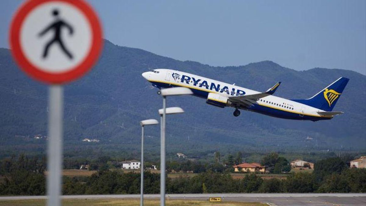 Imagen de archivo de un avión de Ryanair