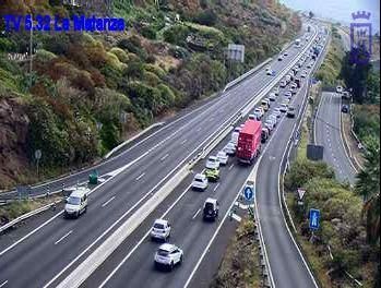 Retenciones en la TF-5, a la altura de La Matanza en sentido norte