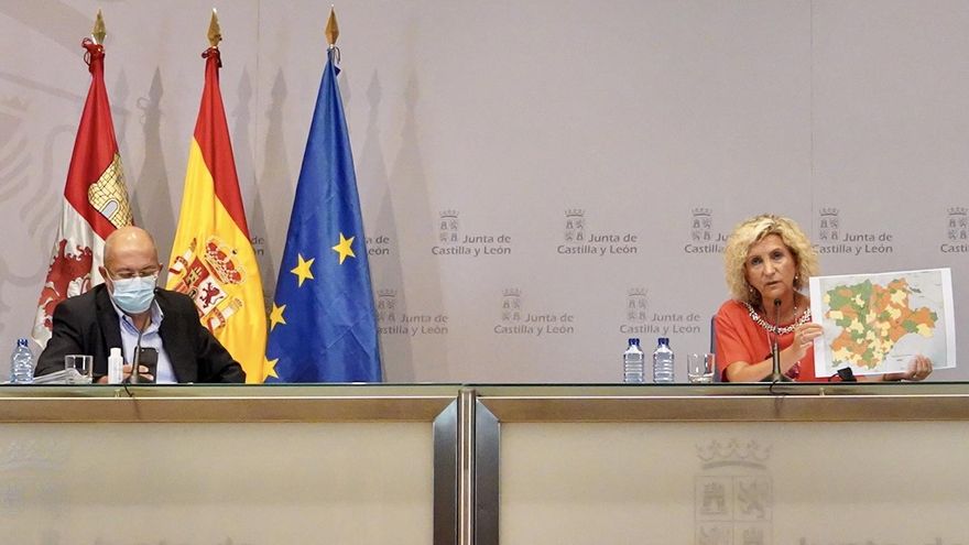 Miriam Chacón / ICAL. El vicepresidente de la Junta de Castilla y León, Francisco Igea, y la consejera de Sanidad, Verónica Casado
