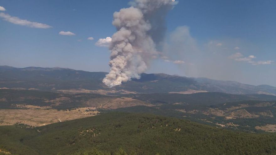 Estabilizado y en nivel 0 el fuego de Monterrubio de la Demanda, en Burgos