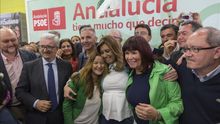 Susana Díaz subraya la victoria "histórica e indiscutible" del PSOE