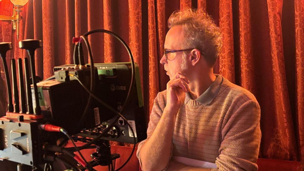 Marc Crehuet, en las grabaciones de la serie 'In vitro'