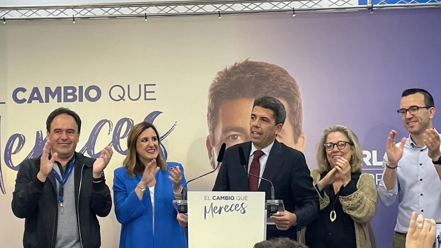 El próximo presidente del Gobierno valenciano, Carlos Mazón: "España empieza a cambiar, es una extraordinaria noticia"