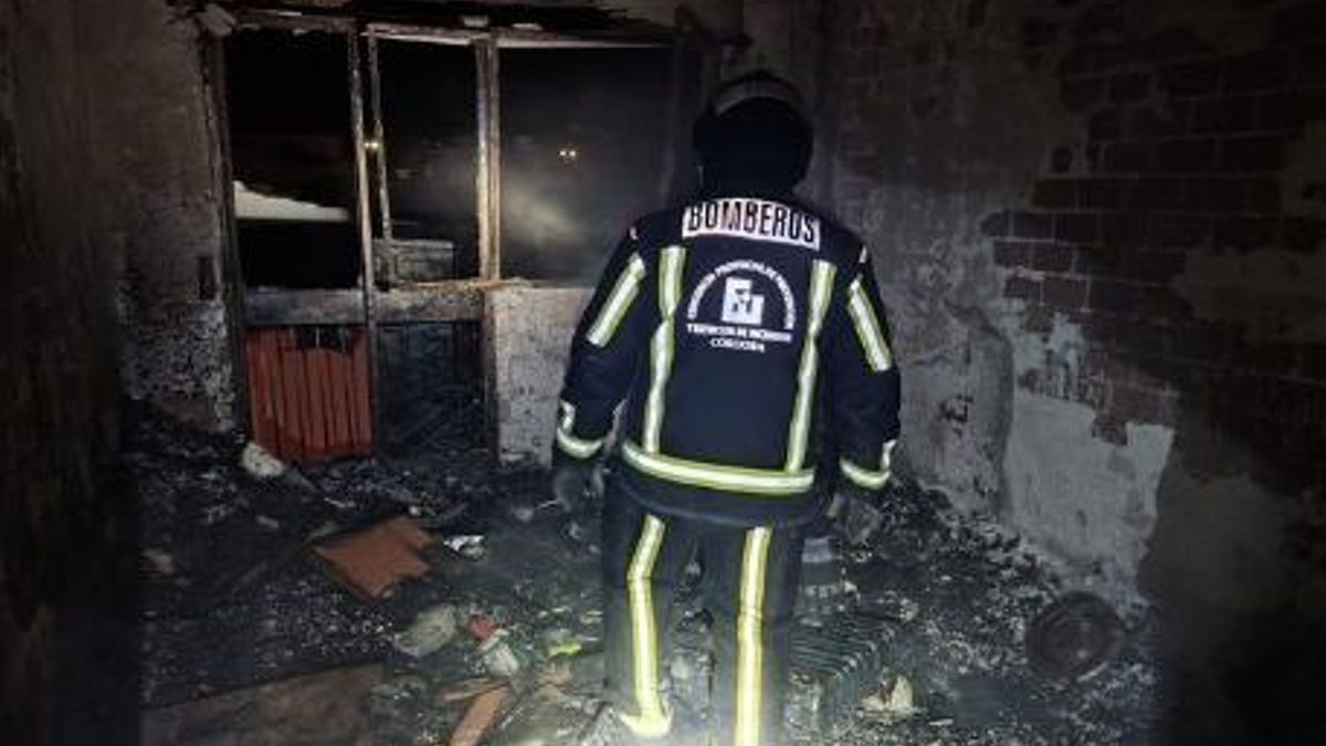 Incendio en el piso de Cabra.