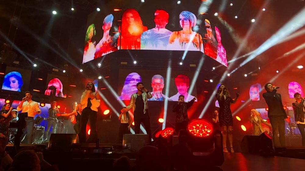 La generación de "OT 2018" sobre el escenario del WiZink Center de Madrid