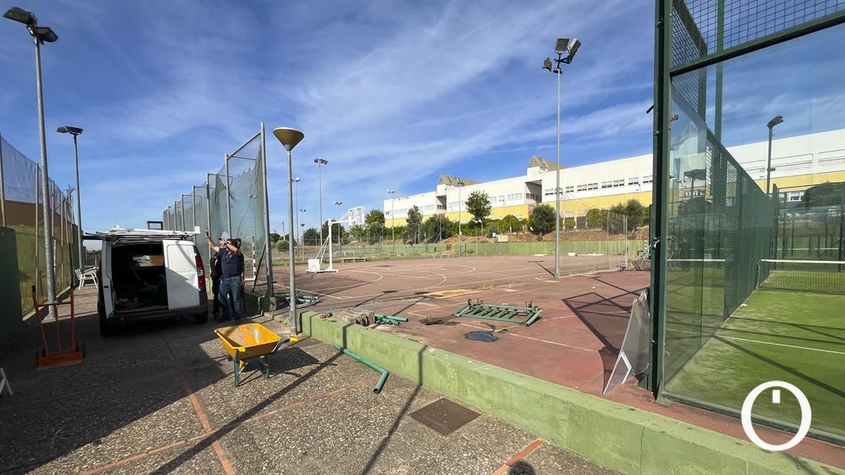 Estado de las intalaciones deportivas de Menéndez Pidal