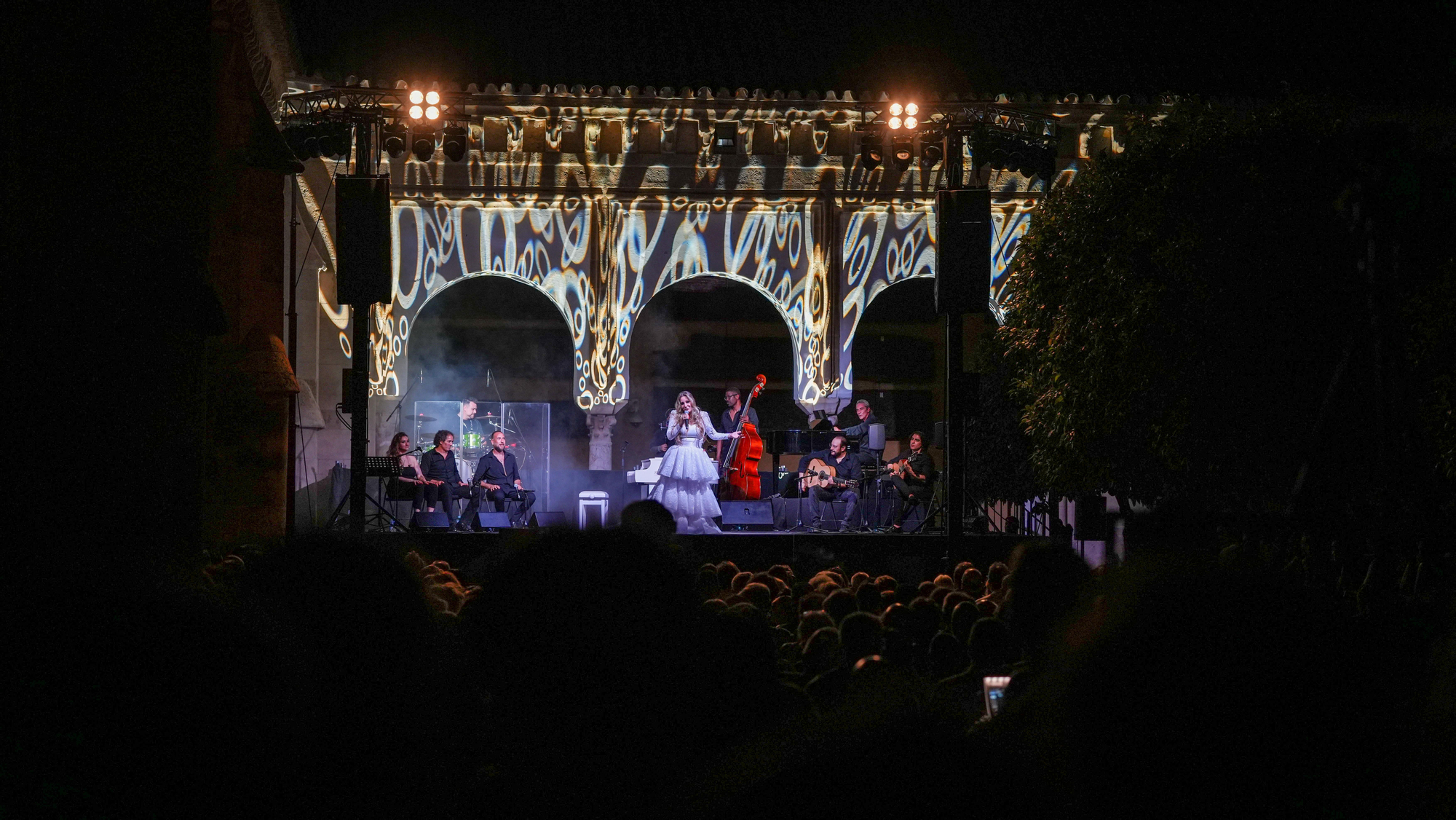 El concierto de María Toledo en el Patio de los Naranjos en la Noche Blanca del flamenco